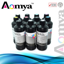 Aomya specialize ink 10x500ml Real UV ink , UV LED Ink,can print on everything(phone shell ink)