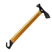 Multi function Camping Hammer Ultralight Aluminum Handle High Carbon Steel Survival Hammer Travel Kit With Hook