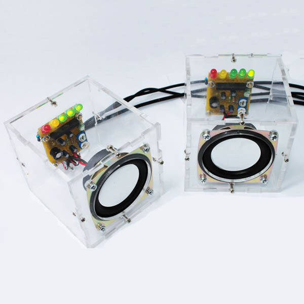New High Quality Individuality Mini Speakers Computer Small Transparent Speaker DIY Production For Gift New High Quality Individuality Mini Speakers Computer Small Transparent Speaker DIY Production For Gift