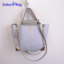 Women handbag 2015 autumn Composite Bag color block Trapeze wings bags fashion trend street shoulder bag
