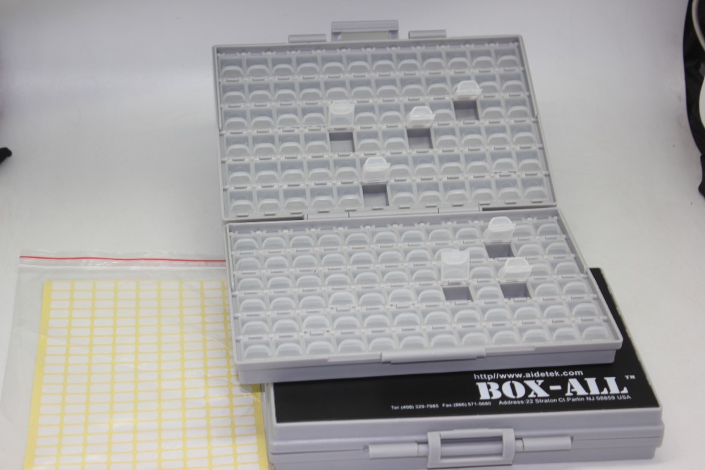 AideTek 2 units of SMD Resistor Capacitor Storage Box Organizer 0603