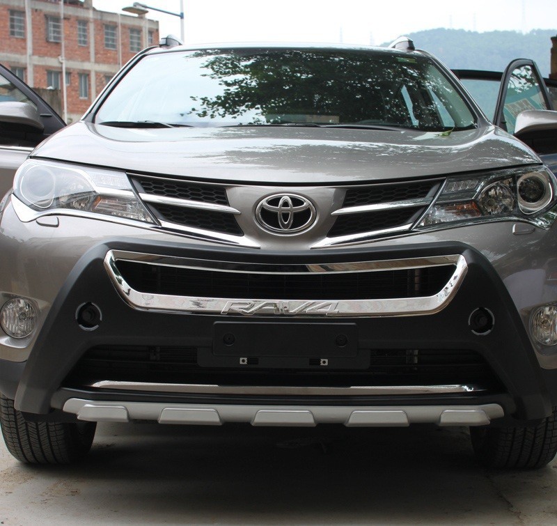 Accessories 2pcs Front + Rear Bumper Guard Sill Protector Plate for