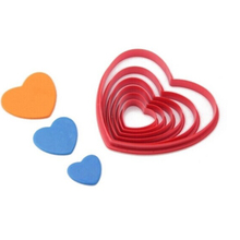 6 pcs Cookie Cutters Molds Heart Shape Fondant Cake Cookie Cupcake Mold baking tools for cakes kitchen accessories