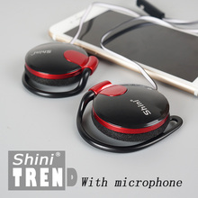 3.5mm Stereo ShiniQ140 Headphone Ear Hook Earphone Headset For Mobile Phone Iphone Samsung Factory Price Wholesale
