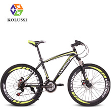 New Arrive Cool 21 Speed 26″ Mountain Bike Bicycle Steel Bicicleta Bicycle With Double Disc Brake 3 Color B-004