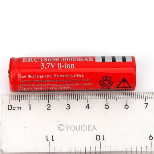 10 Pcs 3 7V 18650 battery 3000mAh Li ion Rechargeable Battery for Flashlight Hot New 3