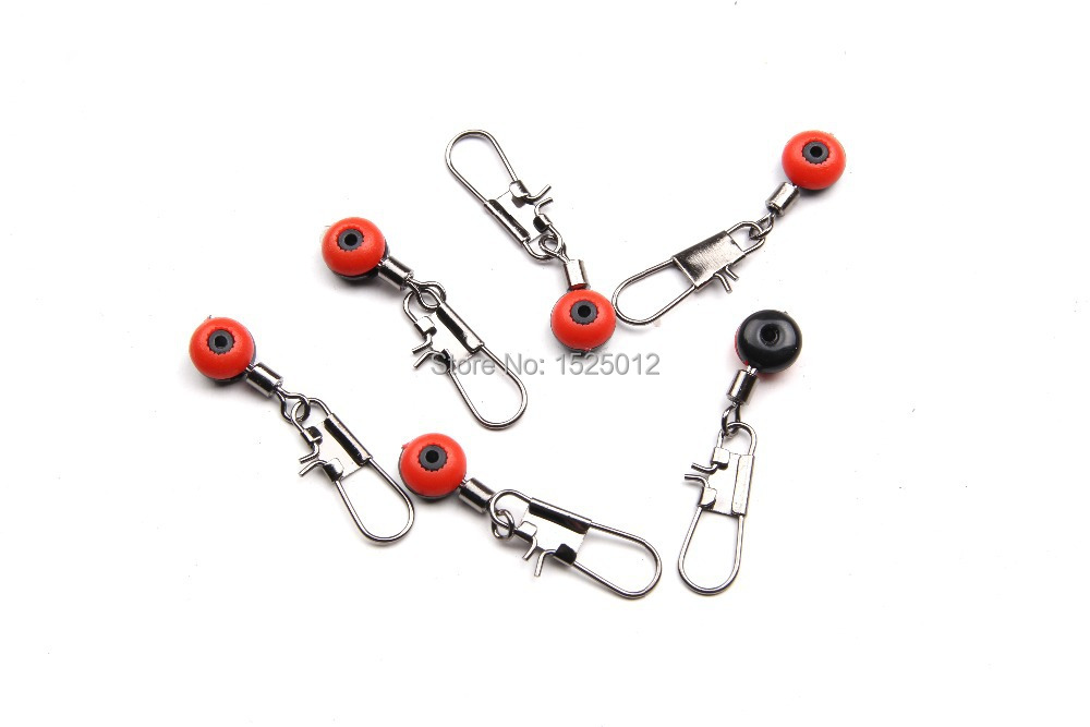 5bags 15pcs 8 word ring American swivels Quick swivels Sea beans fishing Lure red yellow best