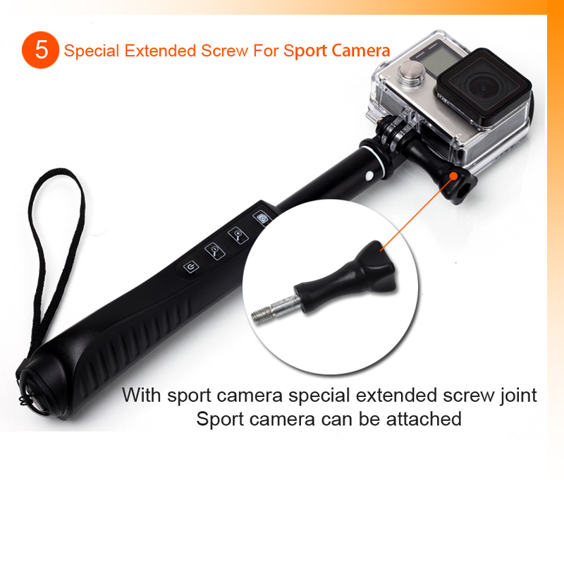 RK86 85CM Foldable Selfie Stick with zoom,Enhancing led flash,8 in1
