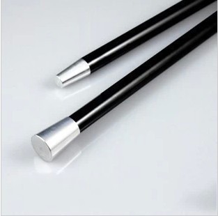 Free shipping 2pcs black dancing stick aluminium alloy cane magic tricks magic stick