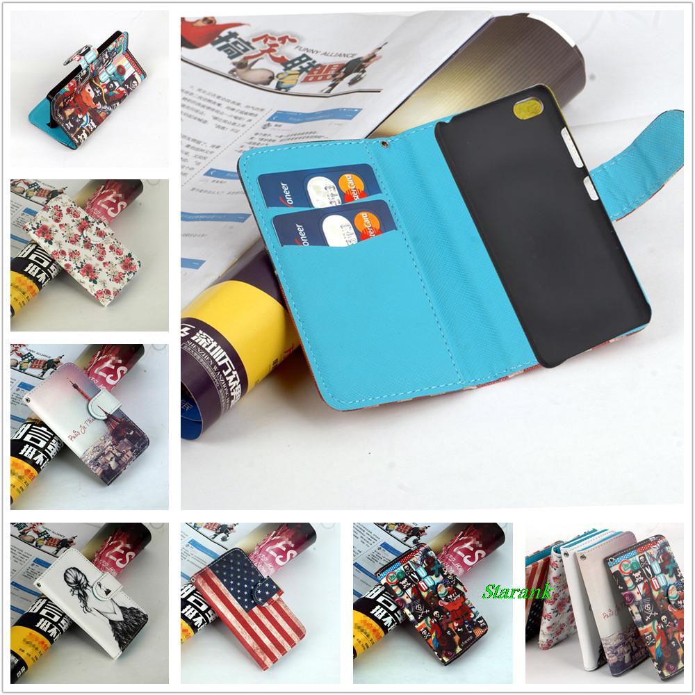 Jia HH Printing Pattern Leather Flip Case cover For Lenovo S90 cellphone with Card Holder and