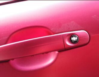 20mm car Door keyhole 3D sitcker For skoda octavia...