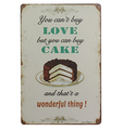 New Love Cake Chic Home Bar Vintage Metal Signs Home Decor Vintage Tin Signs Pub Vintage
