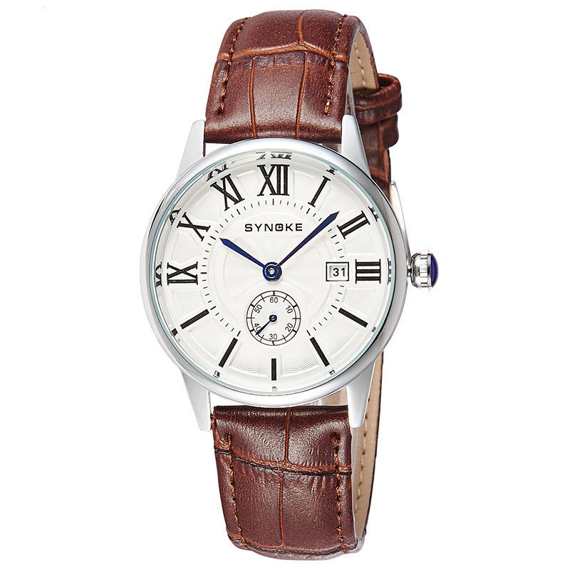 Fashion casual Watches Leather strap Men Watch Quartz Watch 4 colors 8603