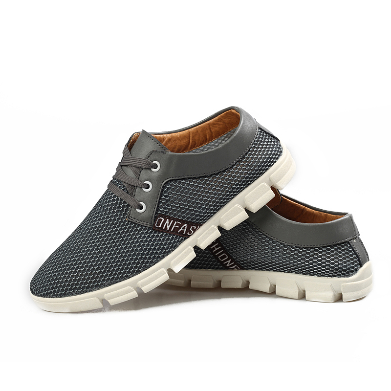 2015 new men s Fashion breathable mesh shoes Casual sneakers Suede leather beach sandals mf 5385