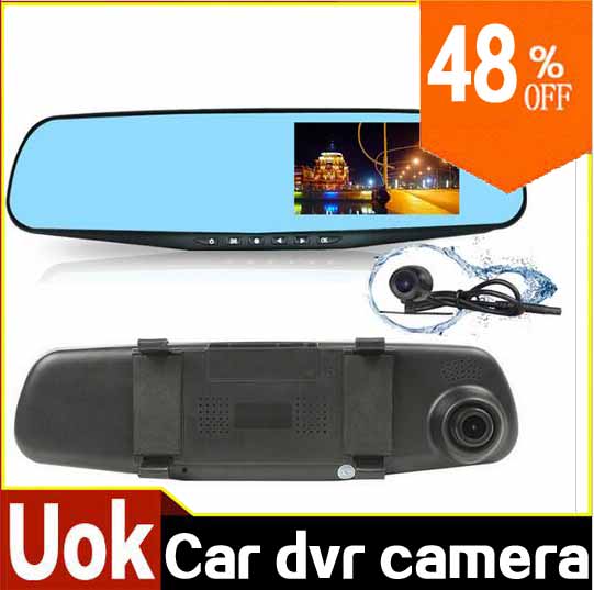 Гаджет  Car Dash Camera 4.3 inch Full HD 1080P Auto Car Dvr Mirror Dual Lens Rearview Camera Video Recorder Camcorder Dvrs Night Vision None Автомобили и Мотоциклы