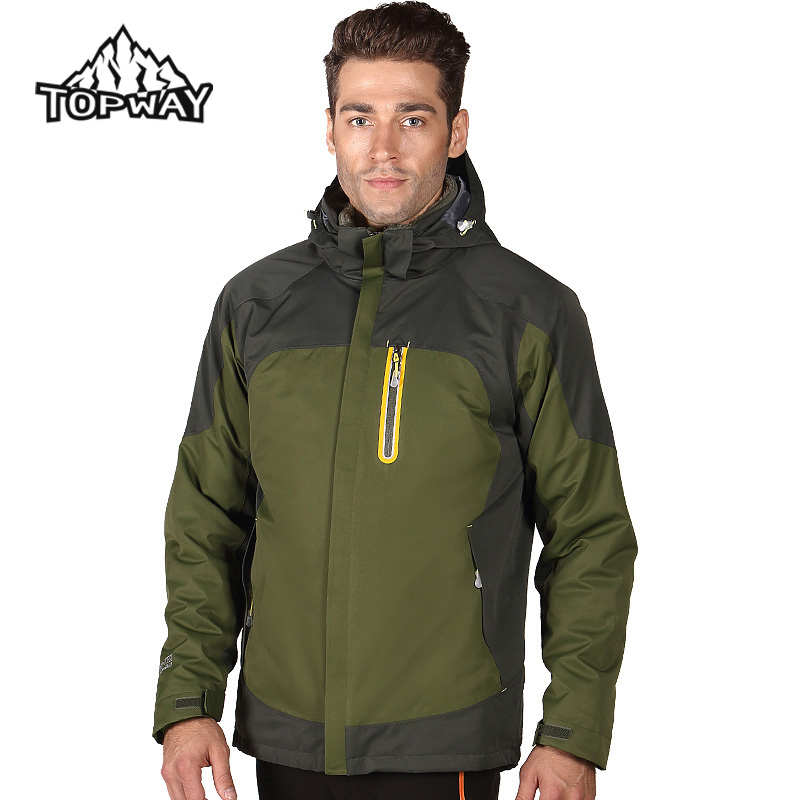 Hot Sale Windbreaker Doudoune Homme Water Resistant Hiking Camping Ski Coat Outdoor Sport 3in1 Winter Jacket Men Warm Chaquetas