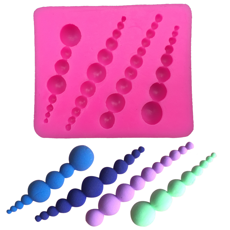 Free shipping Cake Decorating lace beads silicone mold ...
