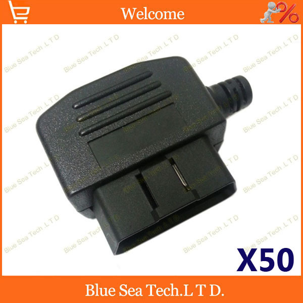 50 шт 16-Контактный obd2 штекер разъема(включая винт и т. д.) для ECU obd2 диагностические 50 шт 16-Контактный obd2 штекер разъема(включая винт и т. д.) для ECU obd2 диагностические