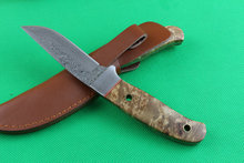 Newest Damascus fixed knife rescue tools 60HRC camping survival knives tactical Damascus steel blade hunting camping