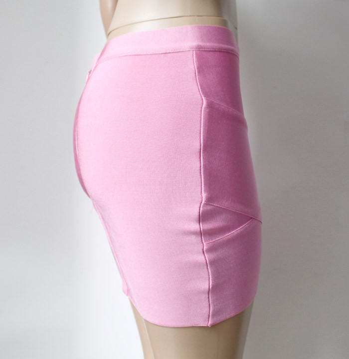 Bandage Rayon Good Elastic Women Skirts Mini Sexy Slim Pencil Clubwear Suitable Casual Formal Clothing HL135-2