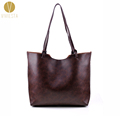 VINTAGE WAXED LARGE CABAS TOTE - Women's 2015 Simple Casual Top Handle