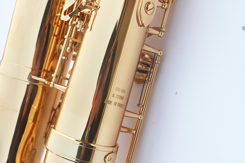 Wholesale EMS Baritone Saxophone 54 Straight Professional Gold Eb Sax