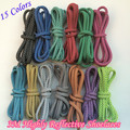 On Sales Weiou Round Rope 3M Reflective Runner Shoe Laces Visible Safty Shoelaces Shoestrings 15 Colors