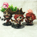 3pcs set LOL Gangplank Katarina Miss Fortune PVC Action Figures Model Collectible Toys 8 11cm