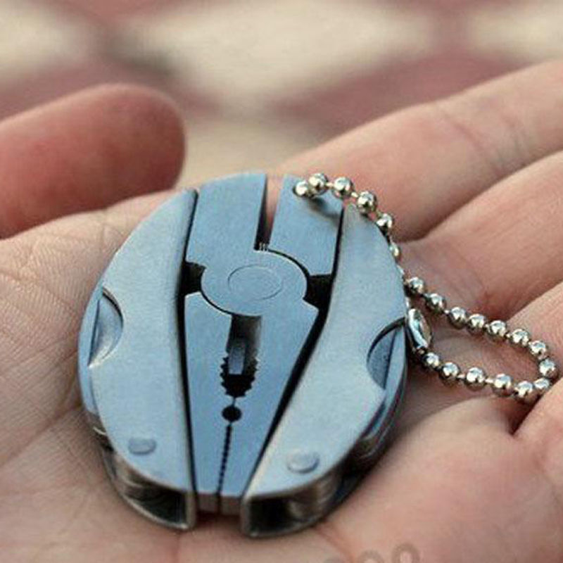 Portable Mini Multi Function Folding Pocket Tools Plier Knife Keychain Screwdriver