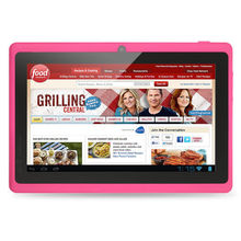7 inch Tablet PC Android 4.4 Google A33 Quad-Core 1G-16GB Bluetooth WiFi FlashTablet PC android tablet 1GB 16GB pink tablets