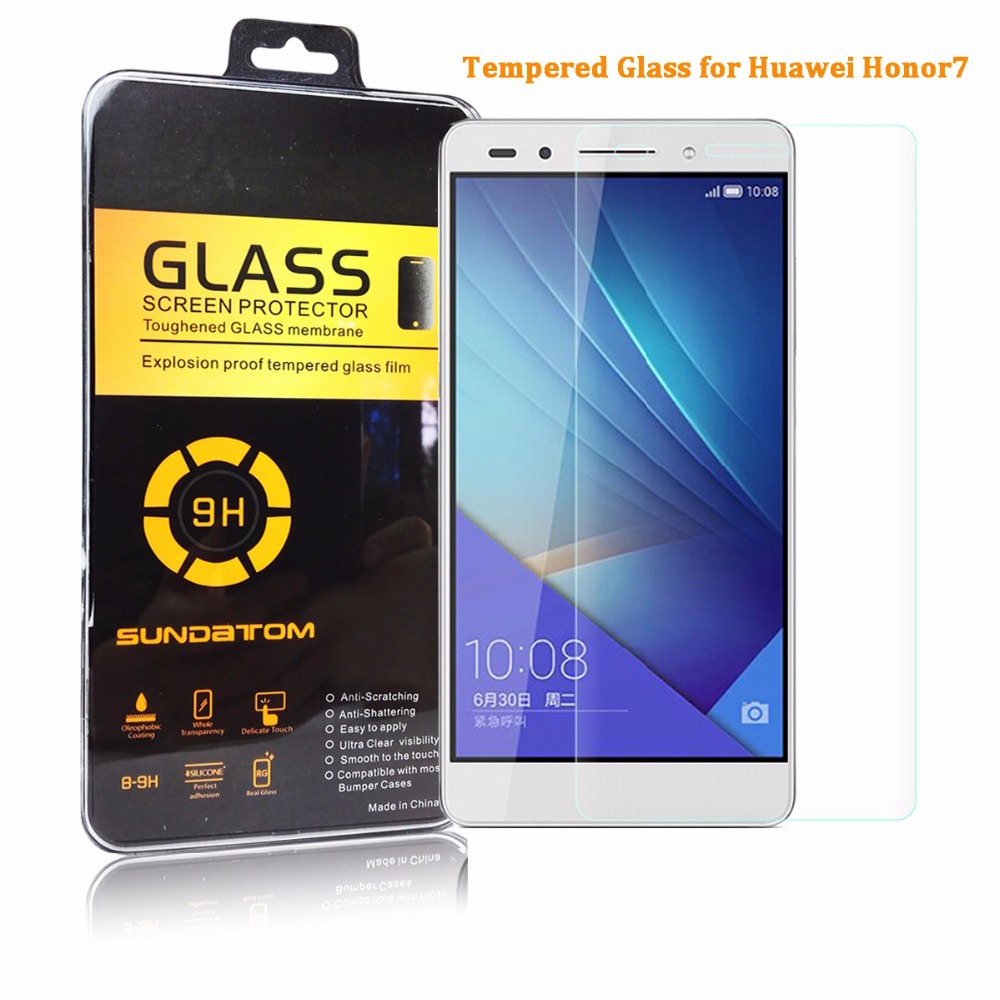Гаджет  Sundatom Huawei Honor 7 honor7 tempered glass screen protector 5.2 inch screen guard explosion proof None Телефоны и Телекоммуникации