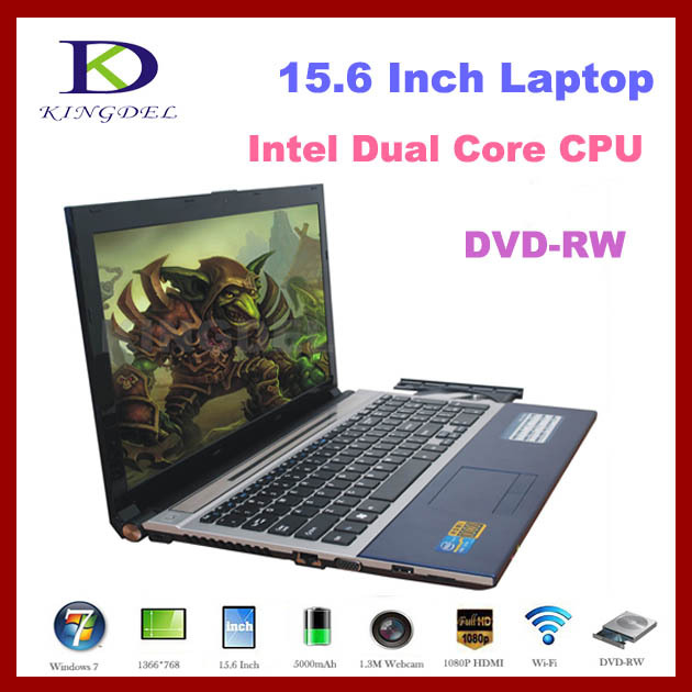 15 6 Gaming Laptop Notebook Computer with Intel Celeron 1037U Dual Core 2GB RAM 320GB HDD
