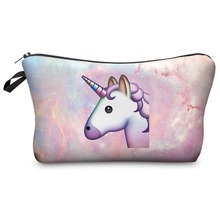 Multi-Colors Clutch Storage Women Cosmetic Cases 3D Print Fashion Lady Travel Handbag Makeup Bag H53