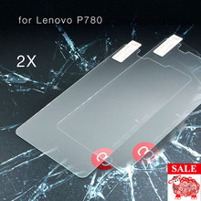 2Pcs Set High Quality Tempered Glass LCD Screen Protector For Lenovo P780 Accessories Protective Film Celulare
