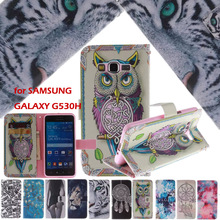 Fashion Design Luxury Leather Case for Samsung Galaxy Grand Prime G530 G530H G5308 G530fz Flip Wallet Cover ID Slots Funda Coque