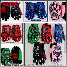 Free Shipping Racing gloves for YOUTH/PEEWEE kids motorcycle Bicycle Dirt Pit Bike Poceket bike Motorbike ATV/QUAD