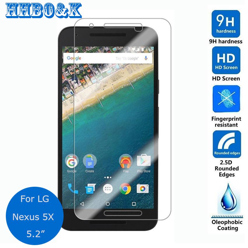 For LG google nexus 5X Tempered glass Screen Protector 0.26mm 2.5 9h Safety Protective Glass Film on Nexus5X H790 H791 H798