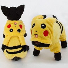 New Arrival Dogs Clothes Cute Cartoon Pikachu Design Cosplay font b Pets b font Costume Dog