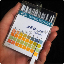 50 pack alcalina pH papel tiras de prueba indicador tornasol Testing Kit corporal nivel orina y Saliva PH0-14 ( 100 unids/pack )