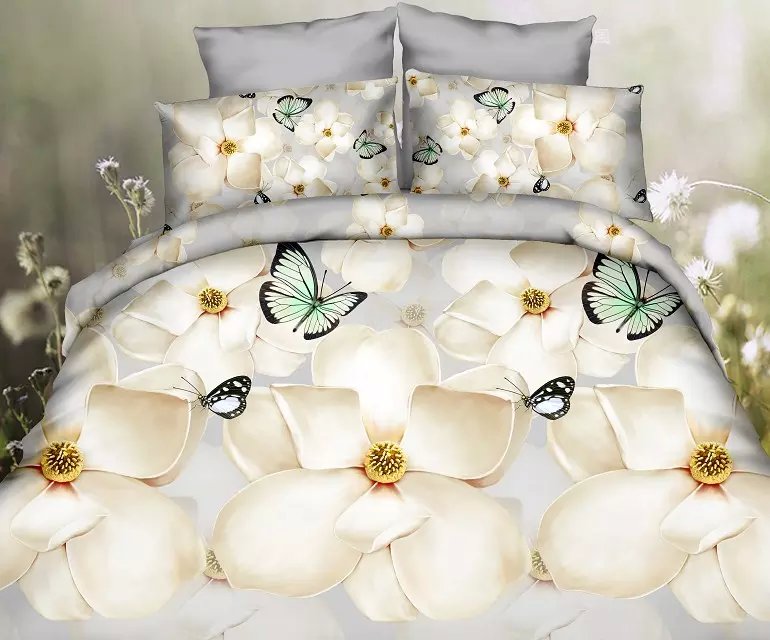 Santa Claus gift 3D Bedding sets Butterfly Petals Duvet cover sets Queen size include duvet cover/bed sheet/pillow cases