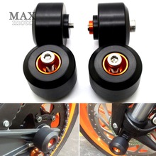 Motorcycle Front/Rear Fork Wheel Frame Slider Crash+ KTM Keyring For KTM DUKE200 DUKE390 DUKE 125 DUKE 200 DUKE 390