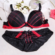 Big size 34 42 BC VS secret Lace Push Up Bra Set Sexy Women Underwear Set