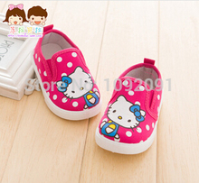 Kitty Cat Kids sneakers baby girls boys shoes 6 colors children canvas shoes Hello Kitty Princess