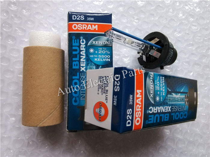 100% Genuine Osram Xenon Bulb Hid D2S 4300K 5500K 12V 35W 66240 CBI Xenarc Bi Cool Blue Intense