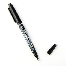 Black Oil Ink Double Headed Pen 0.7mm & 1-1.3mm Tattoo Skin Marker Painting Pen