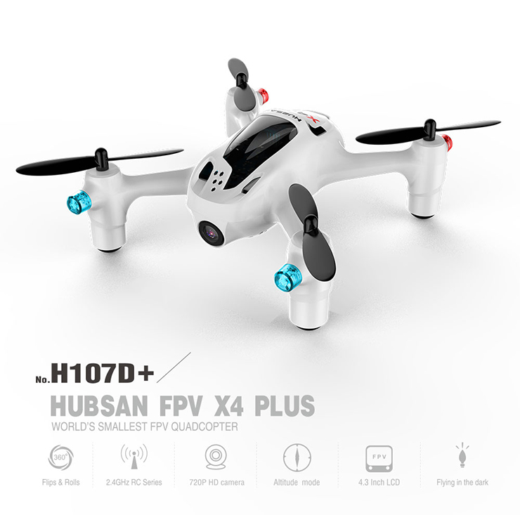 Hubsan FPV X4 X4 Plus H107D+ with 720P HD Digital camera 6-axis Gyro RC Quadcopter RTF