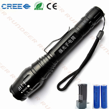 2×18650 Super bright LED flashlight 5000 Lumens High Power LED torch light XML-T6 10W Tactical lamp bicycle LED lights 8066
