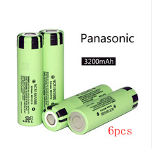 6pcs original 18650 battery electronic cigarette Lithium battery NCR18650BE 3.7V 3200 mAh applicable for Panasonic