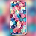 Luxury band Topaz Ruby Crystal Honeycomb Cubes Design case cover cell phone cases for iphone 4