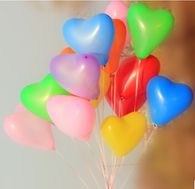 100 PCS/lot Heart Shaped Latex Balloons Wedding Birthday Party Decoration Free shipping